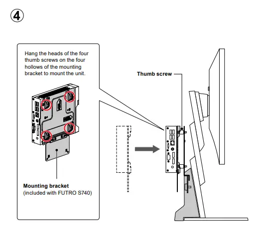 EIZO PCSK 03 Stand Bracket - FUJITSU FUTRO S7403