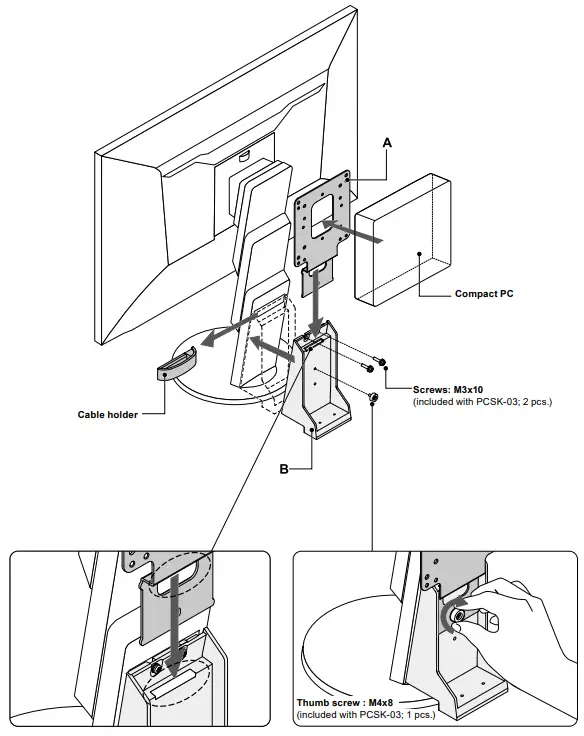EIZO PCSK 03 Stand Bracket - compatible monitors