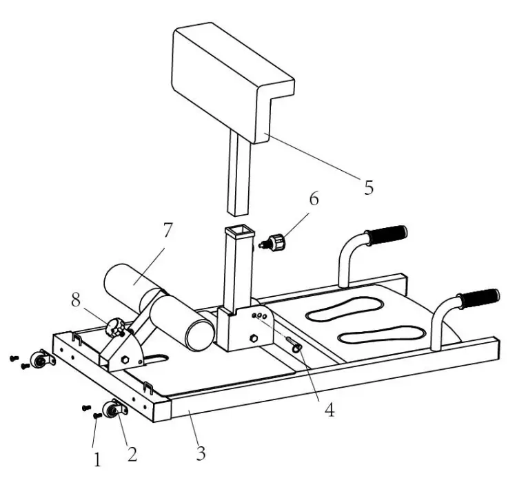 COSTWAY SP36948 Squat Machine - parts