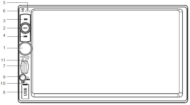 PNI V8270 GPS Car Radio With Screen 1