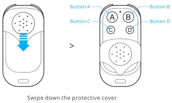 SONOFF 12655 4 Key 433MHz Remote Control - HOW TO USE