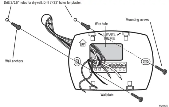 resideo TH6000 Series FocusPRO Programmable Thermostat - installation2