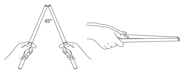 THEODOTS KS309 Hyperdrum Virtual Drum Kit - sticks