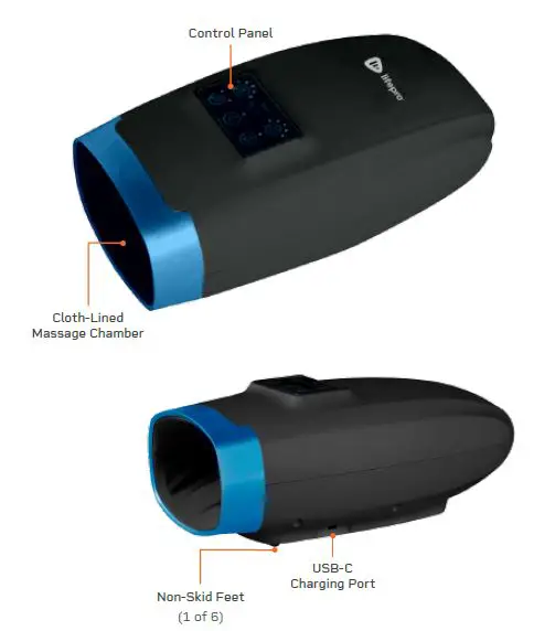 lifepro Legra Hand Massager Machine with Heat fig 3