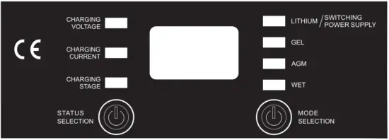 purpleline IMP009 Imperium 50A AC DC Smart Battery Charger - button function