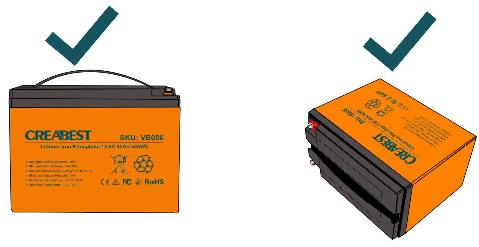 CREABEST VB006 42Ah 12 8V 6Ah 77Wh Deep Cycle Battery - fig7