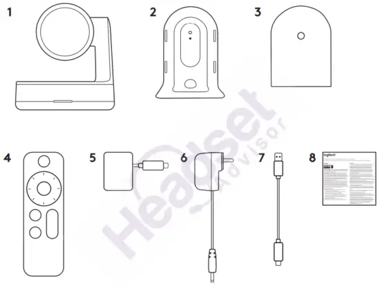 logitech 960 001226 Rally 4K PTZ Conferencing Camera - FIG 1