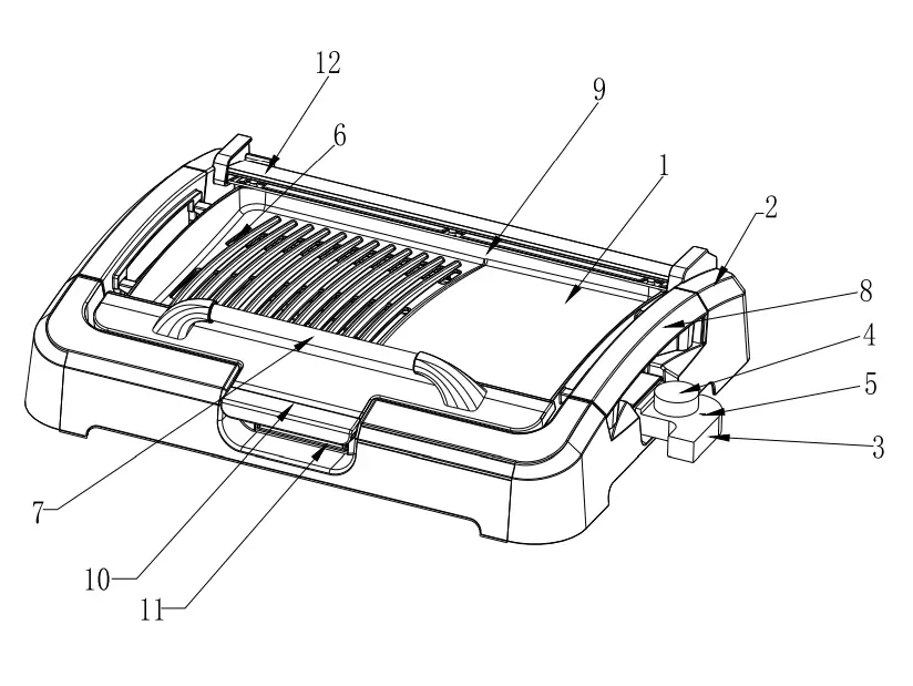 BLAUPUNKT-Electric-Grill-hinged-Black-1