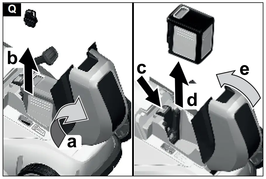 Removing the battery pack