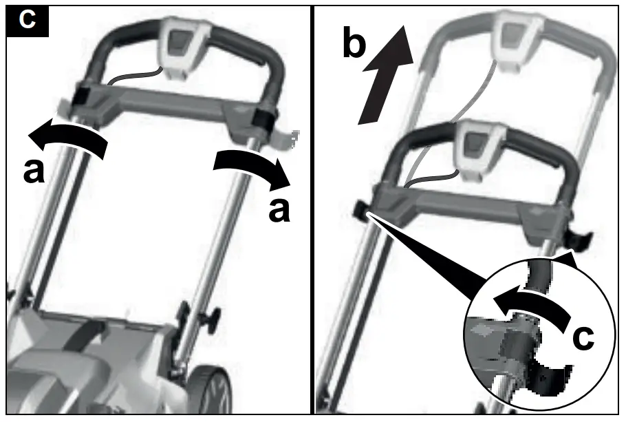 Adjusting the handle