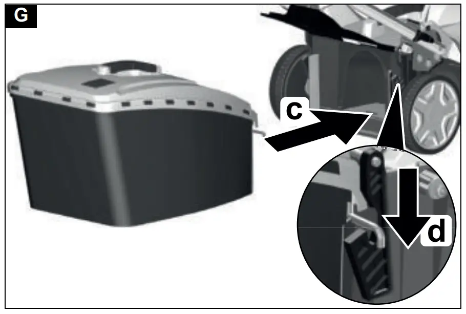 Installing the grass catcher