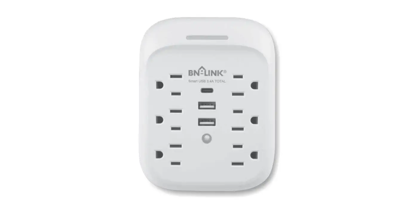 Bn-link U168 Surge Protector With 6 Outlets 3 Usb Charging Ports Instruction Manual