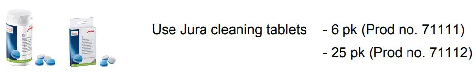 MY COFFEE SHOP Jura Impressa XS9 Coffee Machine Instruction Manual - When prompted