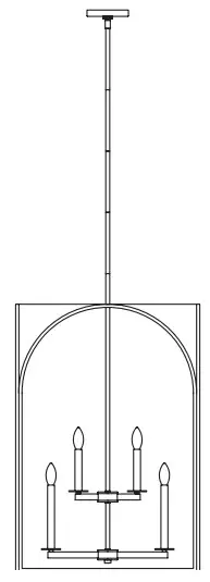 Hunter 19735 8 Light Pendant