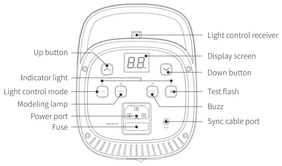 NEEWER S101 Studio Strobe Light - Figure 4
