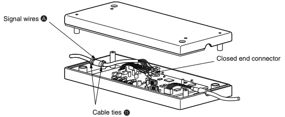 Connect them using a closed end connector