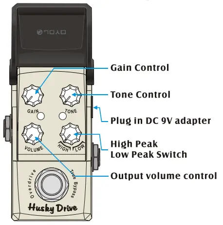 JOYO AUDIO Jf 314 Husky Drive Overdrive Guitar Effect Pedal