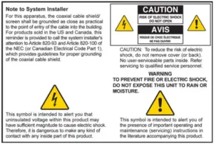Notice to Installers