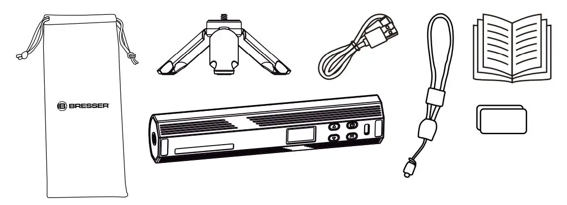 BRESSER BR-7RGB Mini Tube - Packing List