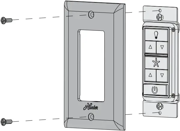 Hunter 51591 - Preparing the Wall Control 6