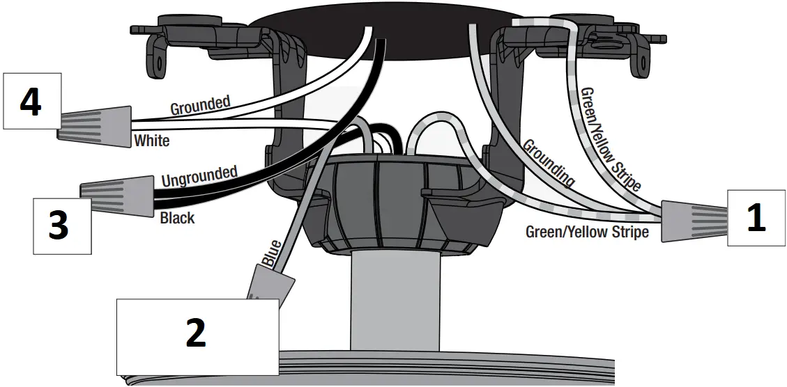 Hunter 51591 - Wiring the Fan 3