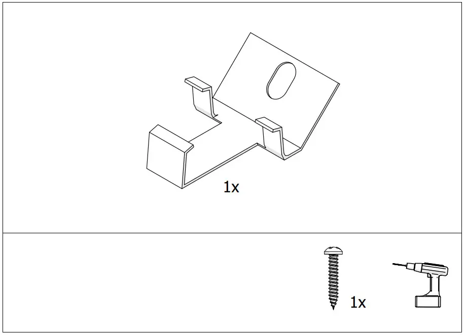 KLUS PDS STN 60D Lighting Direction Mounting Bracket - fig 1