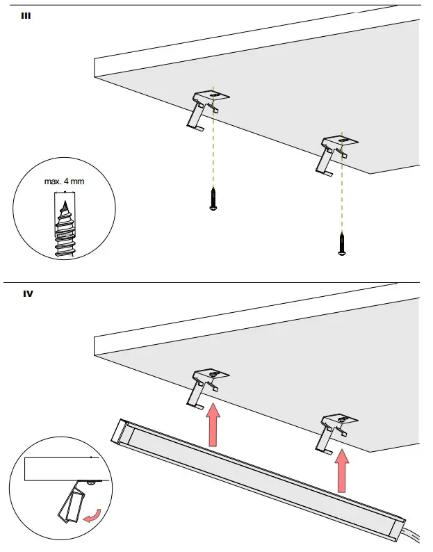 KLUS PDS STN 60D Lighting Direction Mounting Bracket - fig 3
