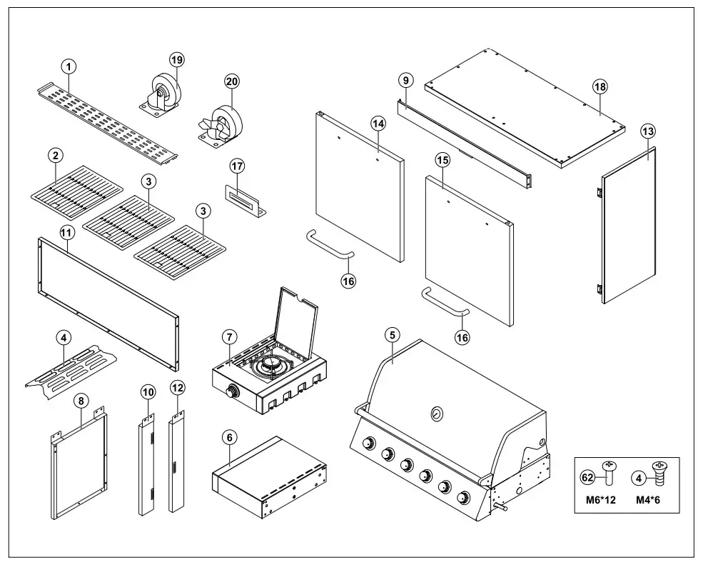 Burns and Barkles 010376 Gas Grill - fig 1