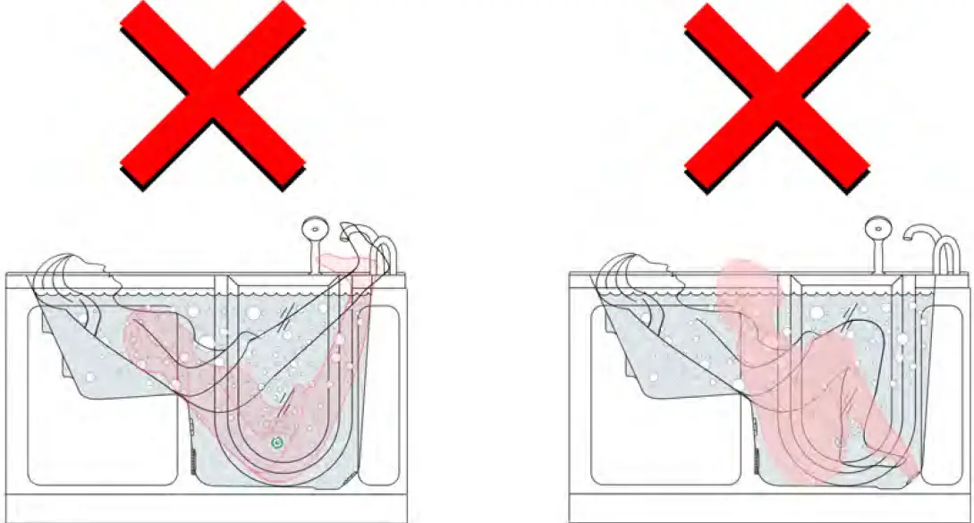 ELLA Outward Swing Walk-In Bathtub U-shape and L- 19