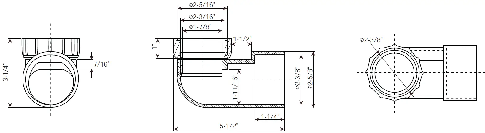 ELLA Outward Swing Walk-In Bathtub U-shape and L- 23
