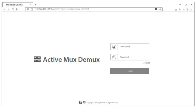 FS COM Active DWDM Mux Demux - Active DWDM Mux Demux User Manual