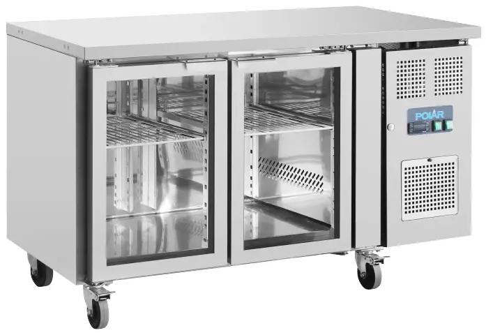 POLAR UA024 U-Series 3 Door Counter Fridge with Glass Doors