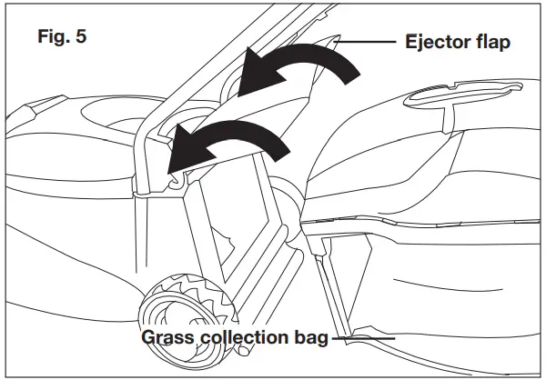 SUNJOE MJ401C PRO Cordless Lawn Mower with Side Discharge Chute - Ejector flap