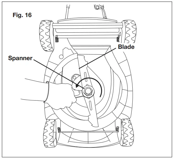 SUNJOE MJ401C PRO Cordless Lawn Mower with Side Discharge Chute - Spanner