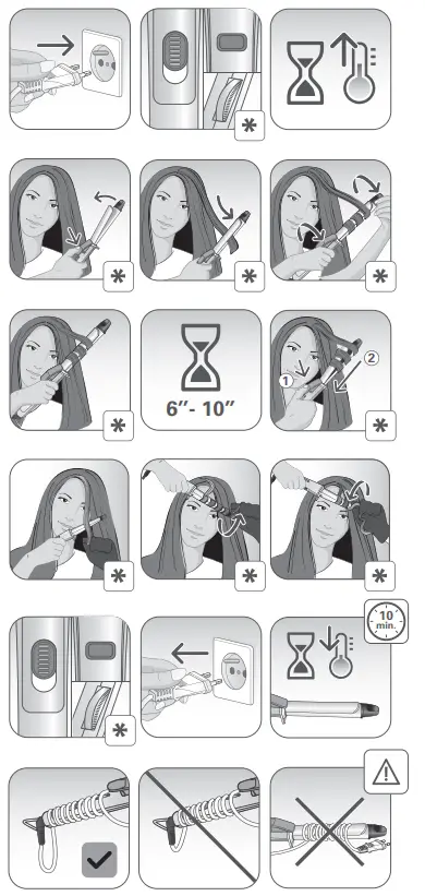 Rowenta-CF3312F0-Elite-25mm-Curling-Tongs-FIG2