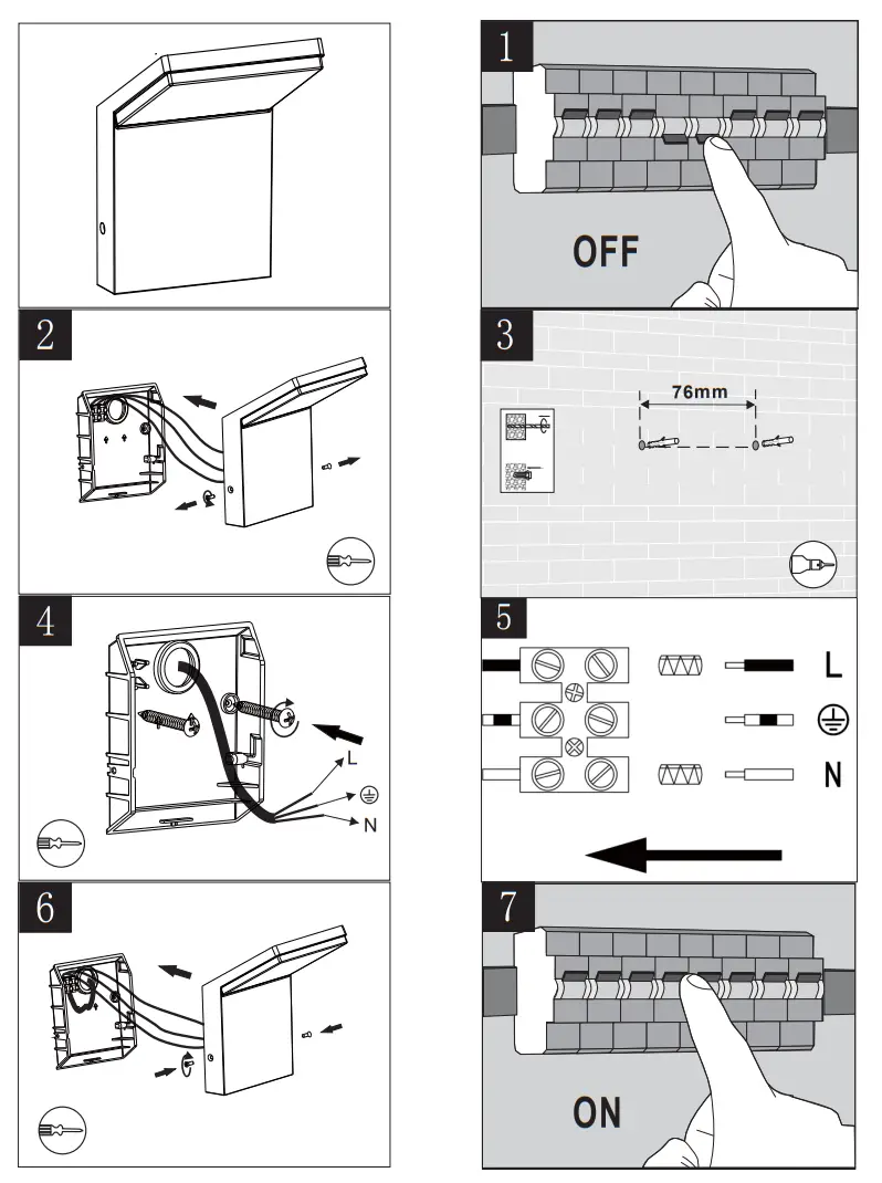 TRIO 221160142 Pearl Wall Light -Fig