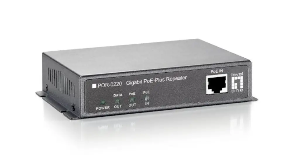 Level One Por 0220 Gigabit Poe Plus Repeater Instructions