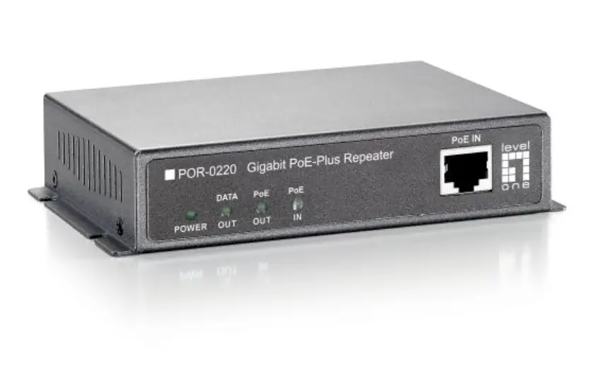 level-one -0220-Gigabit-PoE-Plus-Repeater-product-image