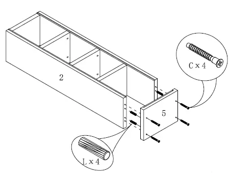 Glendale 2706GRTV 4-Piece Entertainment Centre-16