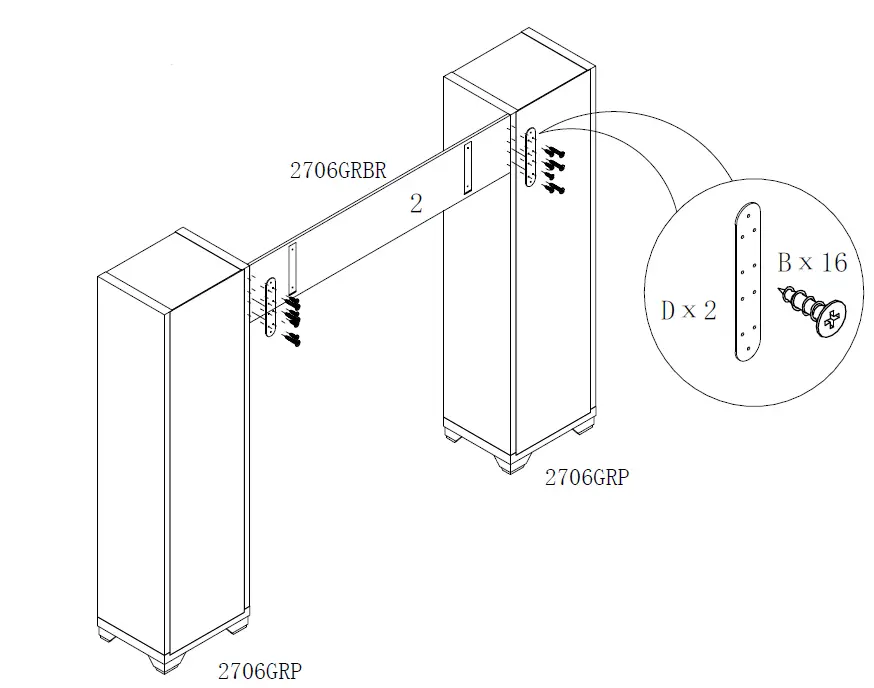 Glendale 2706GRTV 4-Piece Entertainment Centre-28