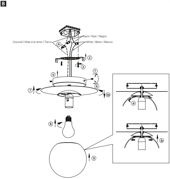 EGLO 39951A Arenales Ceiling Lamp-fig2