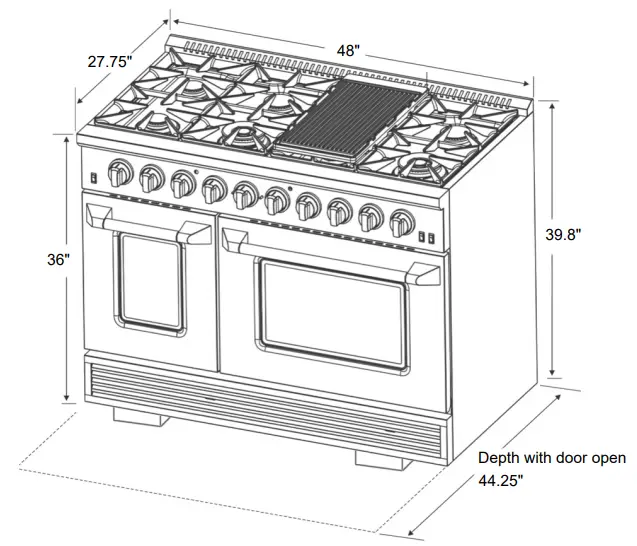 COSMO-COS-GRP486G-48-Inch-Stainless-Steel-Gas-Freestanding-Range-FIG1