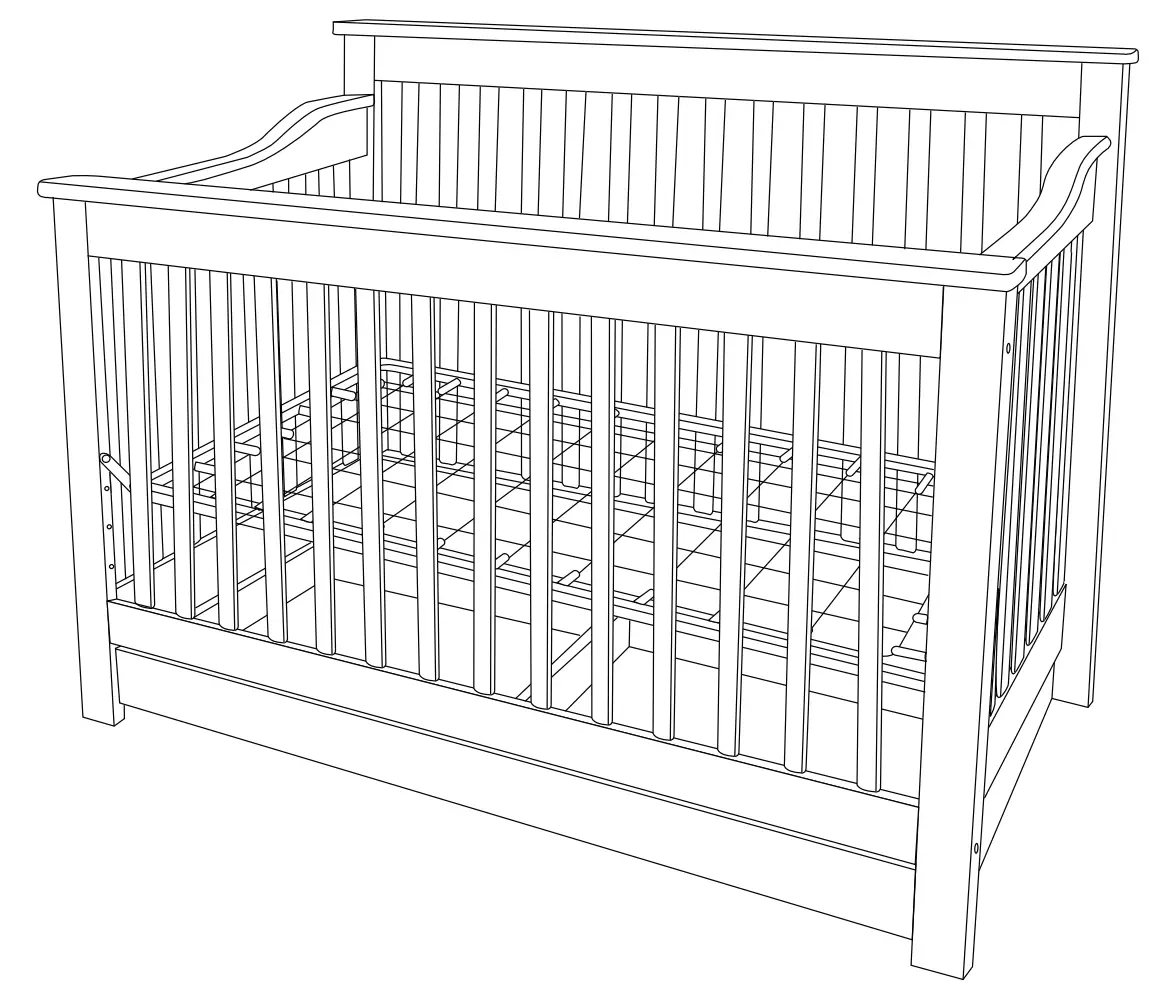 DaVinci M1921 Piedmont 4-In-1 Convertible Crib