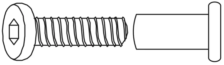 DaVinci M1921 Piedmont 4-In-1 Convertible Crib Hardware