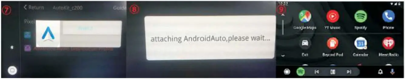 Wireless Android auto connection