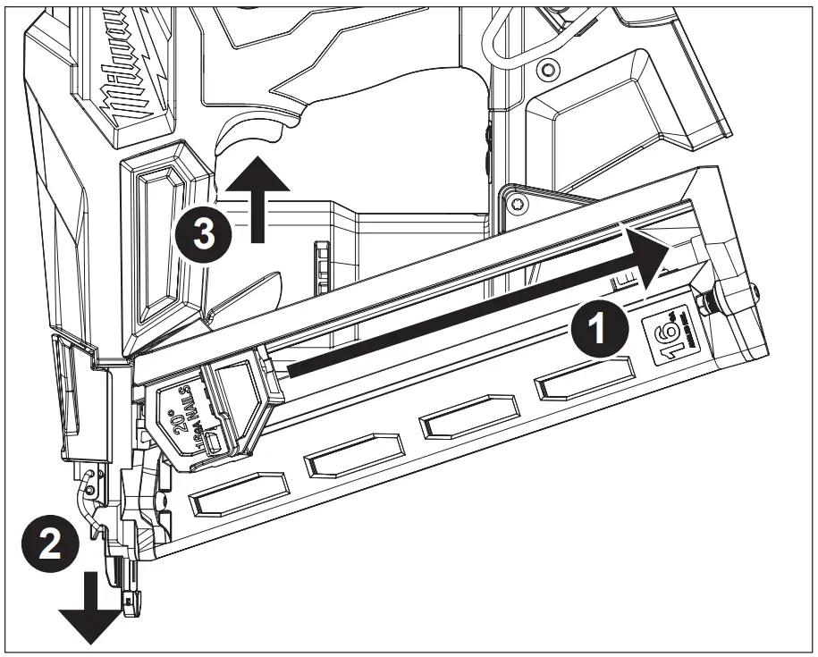 milwaukee M18 Fuel 16ga Angled Finish Nailer - fig 5