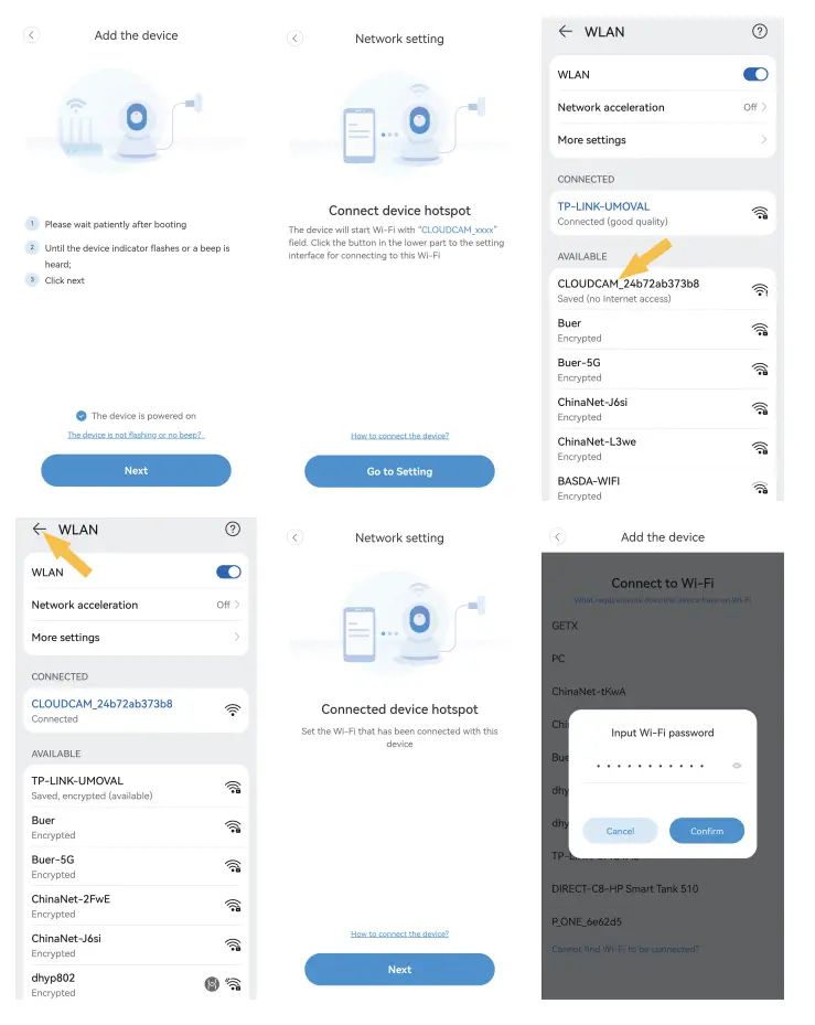 Connection by AP Hotspot