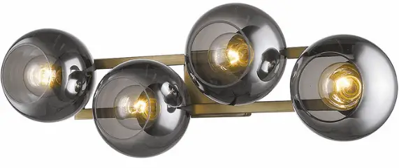 TREND LIGHTING TW40038AB Lunette Modern Aged Brass Lighting For Bathroom