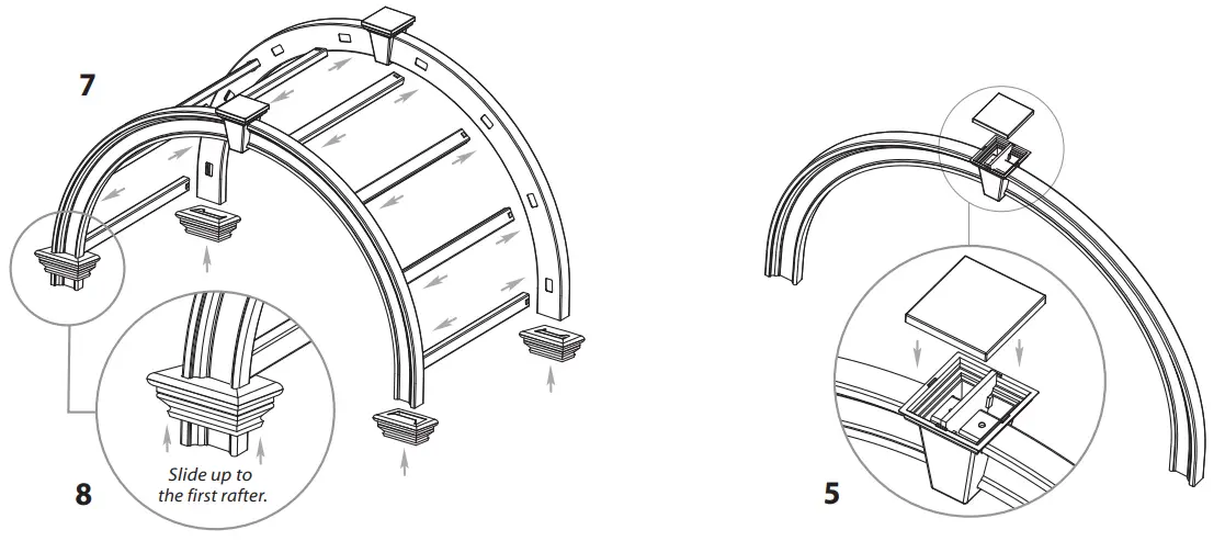 vita VA68103 Livingston Arbor Arch Installation - FIGURE 1