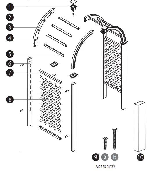 vita VA68103 Livingston Arbor Arch Installation - Tools You Will Need